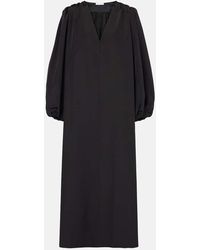 The Row - Beauvoir Silk And Wool Maxi Dress - Lyst