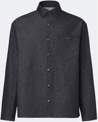 Prada - Cotton Chambray Shirt - Lyst