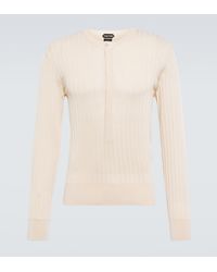 Tom Ford - Silk-blend Henley Sweater - Lyst