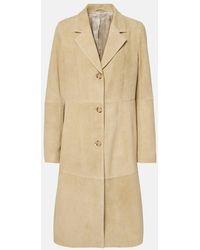 TOTEME - Suede Cinched Coat - Lyst