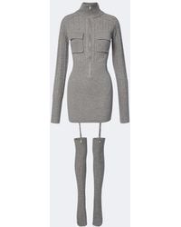 AYA MUSE - Rovo Minidress And Over-The-Knee Socks Set - Lyst