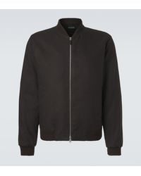 ZEGNA - Linen Bomber Jacket - Lyst