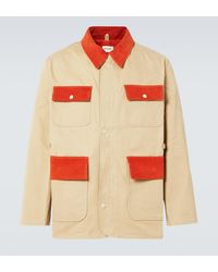 Bode - Corduroy-Trimmed Cotton Twill Field Jacket - Lyst