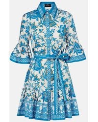 Etro - Printed Mini Shirt Dress - Lyst