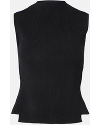 Victoria Beckham - Ribbed-Knit Top - Lyst