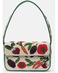 STAUD - Tommy Small Beaded Shoulder Bag - Lyst