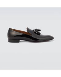 Christian Louboutin - Dandelion Tassel Patent Leather Loafers - Lyst