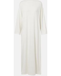 The Row - Odet Cotton And Silk Jersey Maxi Dress - Lyst