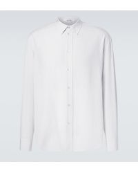 The Row - Granada Pinstripe Silk Poplin Shirt - Lyst