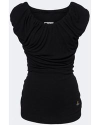 Vivienne Westwood - Ginnie Orb Draped Jersey Top - Lyst