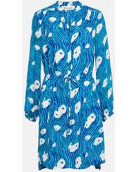 Diane von Furstenberg - Robe Imprimee En Soie Melangee - Lyst