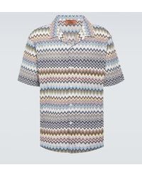 Missoni - Camisa bowling de algodon - Lyst
