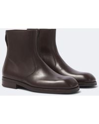 Lemaire - Leather Ankle Boots - Lyst