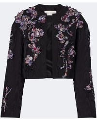 Dries Van Noten - Vonda Applique Embellished Cropped Jacket - Lyst