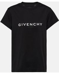 Givenchy T-shirt En Jersey De Coton Imprimé - Noir