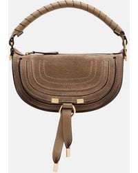 Chloé - Marcie Mini Suede Shoulder Bag - Lyst