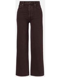Agolde - Ren High-Rise Wide-Leg Jeans - Lyst