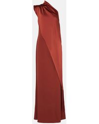 ‎Taller Marmo - Berenson Fringed One-Shoulder Gown - Lyst