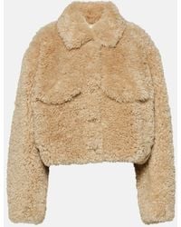 Isabel Marant - Giacca cropped in shearling sintetico - Lyst