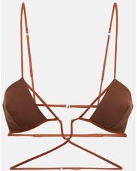 Nensi Dojaka - Cutout Cotton Bra Top - Lyst