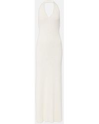 Nili Lotan - Ivenka Ribbed-Knit Cotton Maxi Dress - Lyst