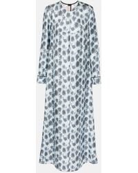 Marni - Printed Silk Maxi Dress - Lyst