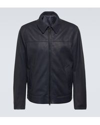 Brioni - Leather Blouson Jacket - Lyst