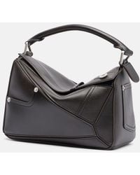 Loewe - Puzzle Panta Small Leather Top-Handle Bag - Lyst