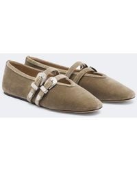 Le Monde Beryl - Claudia Velvet Ballet Flats - Lyst