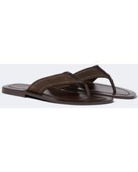 The Row - Dan Suede Thong Sandals - Lyst
