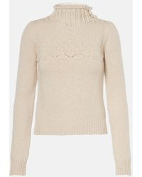 Valentino - Wool And Cashmere-Blend Sweater - Lyst