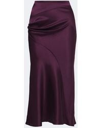 Nina Ricci - Silk-Blend Midi Skirt - Lyst