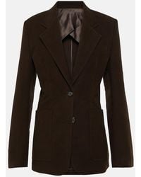TOTEME - Single-Breasted Cotton Blazer - Lyst