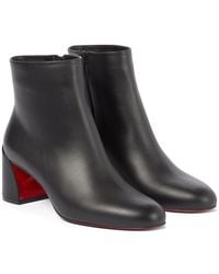Christian Louboutin - Adoxa 70 Leather Heeled Boots 7. - Lyst