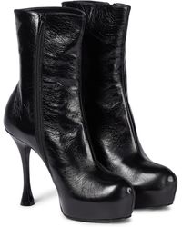 Magda Butrym Platform Leather Stiletto Boots - Black