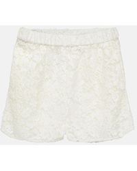 Gucci - High-rise Lace Shorts - Lyst
