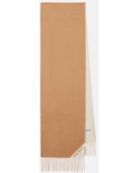 Prada - Fringed Cashmere Scarf - Lyst