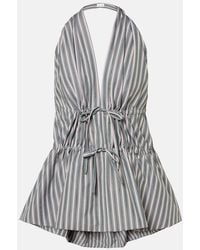 Dries Van Noten - Striped Halterneck Cotton Top - Lyst