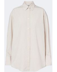 TOTEME - Striped Oversized Poplin Shirt - Lyst