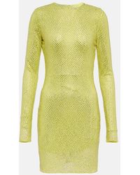 Stella McCartney - Crystal-Embellished Minidress - Lyst
