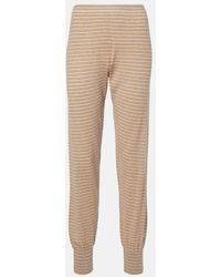 The Row - Jearl Cotton And Cashmere Sweatpants - Lyst