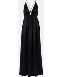 Heidi Klein - Meteora Silk Satin Maxi Dress - Lyst
