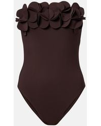 Karla Colletto - Tess Floral-Applique Swimsuit - Lyst