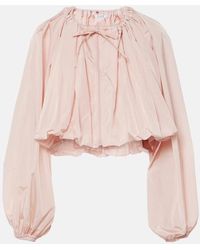 Alaïa - Giacca Cropped A Pieghe - Lyst