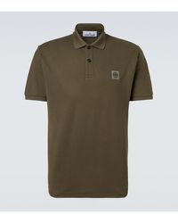 Stone Island - Polohemd Compass Aus Baumwoll-Pique - Lyst