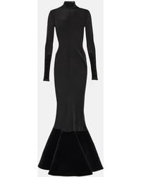 David Koma - Vestido De Fiesta De Jersey Con Volantes - Lyst