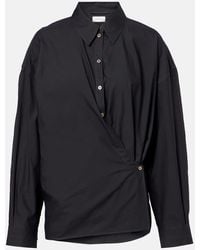Lemaire - Twisted Cotton And Silk Shirt - Lyst