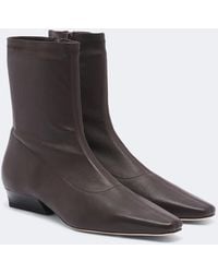 STAUD - Wally Leather Ankle Boots - Lyst