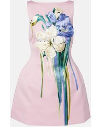LEO LIN - Ali Floral-Applique Minidress - Lyst