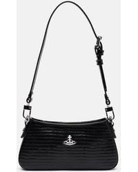 Vivienne Westwood Tasha Shoulder Bag in Black | Lyst